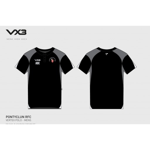 Pontyclun RFC Vertex Polo shirt